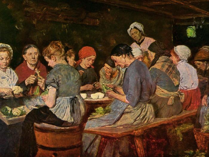  Women in a canning factory